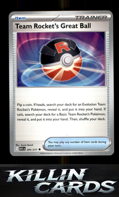Team Rocket's Great Ball 205/217 Pokemon Uncommon ME: Ascended Heroes Card NM