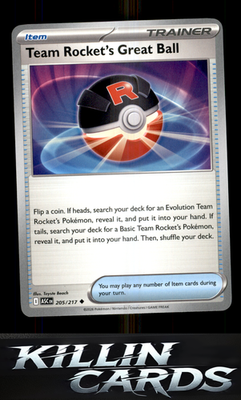 Team Rocket's Great Ball 205/217 Pokemon Uncommon ME: Ascended Heroes Card NM