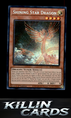 1st Edition Shining Star Dragon BLTR-EN002 YuGiOh Secret Rare Battles of Legend: