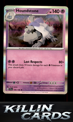 Houndstone 106/198 Pokemon Rare SV01: Scarlet & Violet Base Set Card NM