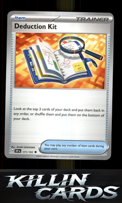 Deduction Kit 171/191 Pokemon Uncommon SV08: Surging Sparks Card NM