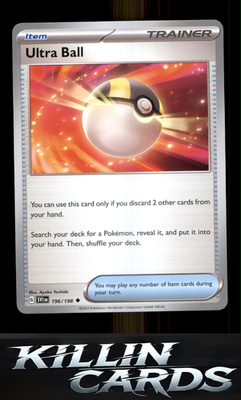 Ultra Ball 196/198 Pokemon Uncommon SV01: Scarlet & Violet Base Set Card NM