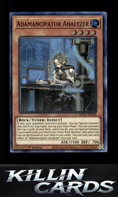 1st Edition Adamancipator Analyzer MP21-EN226 YuGiOh Super Rare 2021 Tin of Anci