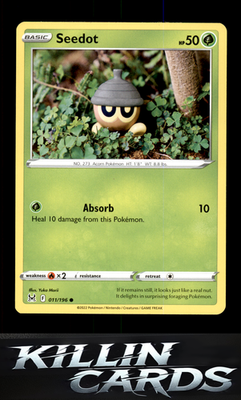 Seedot 011/196 Pokemon Common SWSH11: Lost Origin Card NM