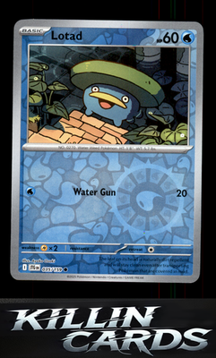 Reverse Holofoil Lotad 035/159 Pokemon Common SV09: Journey Together Card NM