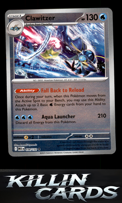 Reverse Holofoil Clawitzer - 038/132 038/132 Pokemon Rare ME01: Mega Evolution C