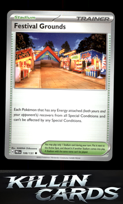 Festival Grounds 108/131 Pokemon Uncommon SV: Prismatic Evolutions Card NM
