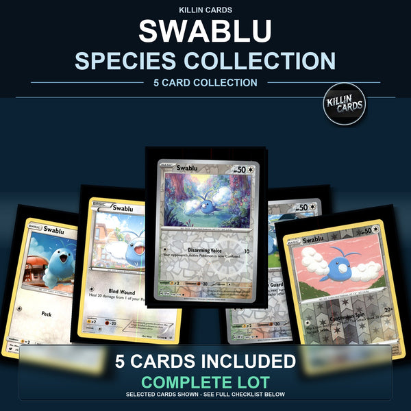 Pokemon TCG Swablu Species Collection 5 Different Cards