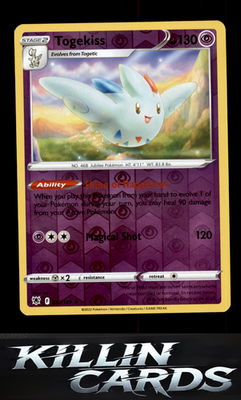 Reverse Holofoil Togekiss 057/189 Pokemon Holo Rare SWSH10: Astral Radiance Card