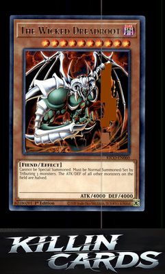 1st Edition The Wicked Dreadroot KICO-EN060 YuGiOh Rare King's Court Card NM