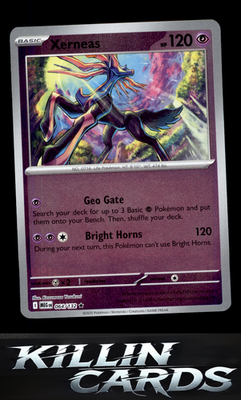 Reverse Holofoil Xerneas 064/132 Pokemon Rare ME01: Mega Evolution Card NM