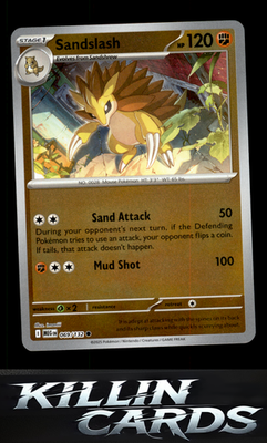 Reverse Holofoil Sandslash 069/132 Pokemon Common ME01: Mega Evolution Card NM