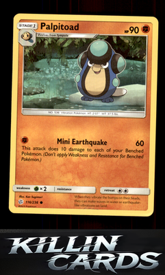 Palpitoad 116/236 Pokemon Common SM - Cosmic Eclipse Card LP