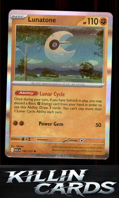 Lunatone 105/217 Pokemon Rare ME: Ascended Heroes Card NM