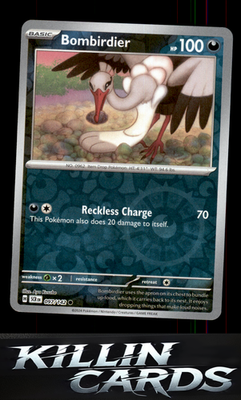 Reverse Holofoil Bombirdier 097/142 Pokemon Common SV07: Stellar Crown Card NM