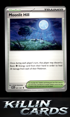Moonlit Hill 081/091 Pokemon Uncommon SV: Paldean Fates Card NM