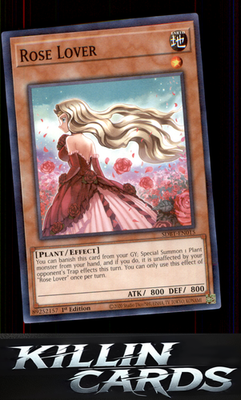 1st Edition Rose Lover SDBT-EN015 YuGiOh Common Structure Deck: Beware of Traptr