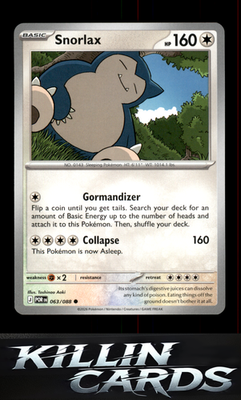 Snorlax 063/088 Pokemon Common ME03: Perfect Order Card NM