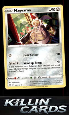 Magearna 128/196 Pokemon Rare SWSH11: Lost Origin Card NM