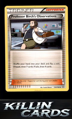 Professor Birch's Observations 134/160 Pokemon Uncommon XY - Primal Clash Card L