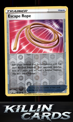 Reverse Holofoil Escape Rope 125/163 Pokemon Uncommon SWSH05: Battle Styles Card