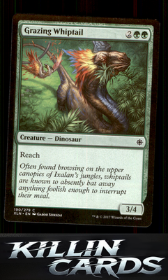 Foil Grazing Whiptail 190 Magic C Ixalan Card NM