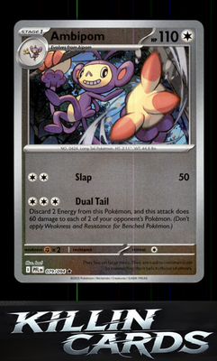 Reverse Holofoil Ambipom - 079/094 079/094 Pokemon Rare ME02: Phantasmal Flames