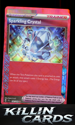Sparkling Crystal 142/142 Pokemon ACE SPEC Rare SV07: Stellar Crown Card NM