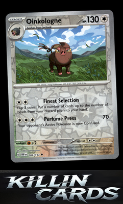 Reverse Holofoil Oinkologne - 184/197 184/197 Pokemon Uncommon SV03: Obsidian Fl