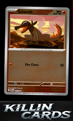 Reverse Holofoil Salandit 015/088 Pokemon Common ME03: Perfect Order Card NM