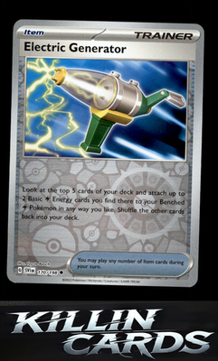 Reverse Holofoil Electric Generator 170/198 Pokemon Uncommon SV01: Scarlet & Vio