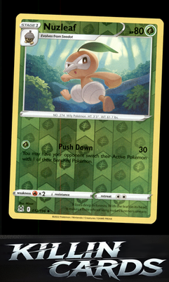 Reverse Holofoil Nuzleaf 012/196 Pokemon Uncommon SWSH11: Lost Origin Card NM