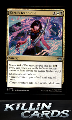 Karai's Technique 152 Magic U Teenage Mutant Ninja Turtles Card NM