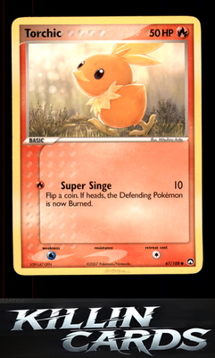 Torchic 67/108 Pokemon Common Power Keepers Card NM