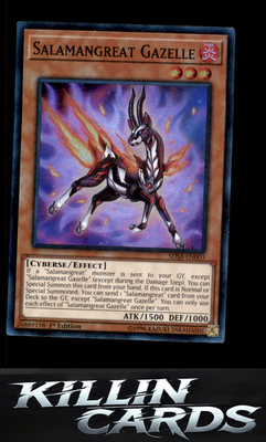 1st Edition Salamangreat Gazelle SDSB-EN003 YuGiOh Super Rare Structure Deck: So