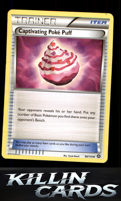 Captivating Poke Puff 99/114 Pokemon Uncommon XY - Steam Siege Card LP
