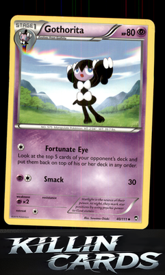 Gothorita 40/111 Pokemon Uncommon XY - Furious Fists Card NM
