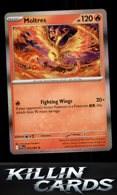 Moltres 014/094 Pokemon Rare ME02: Phantasmal Flames Card NM