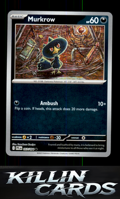 Reverse Holofoil Murkrow 057/094 Pokemon Common ME02: Phantasmal Flames Card NM