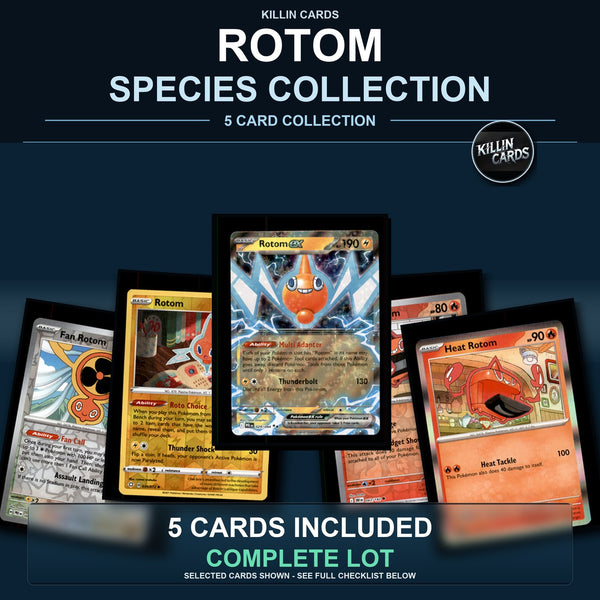 Pokemon TCG Rotom Species Collection 5 Different Cards