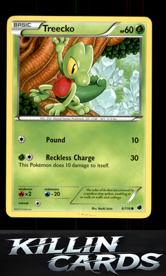 Treecko 6/116 Pokemon Common Plasma Freeze Card LP