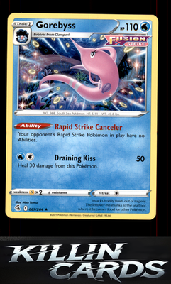Gorebyss 067/264 Pokemon Rare SWSH08: Fusion Strike Card NM
