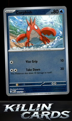 Reverse Holofoil Corphish 033/132 Pokemon Common ME01: Mega Evolution Card NM