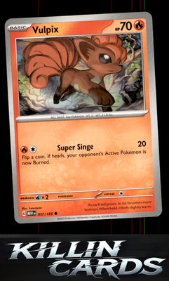 Vulpix 037/165 Pokemon Common SV: Scarlet & Violet 151 Card NM
