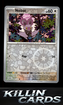 Reverse Holofoil Noibat 090/131 Pokemon Common SV: Prismatic Evolutions Card NM