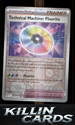 Reverse Holofoil Technical Machine: Fluorite 188/191 Pokemon Uncommon SV08: Surg