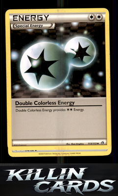 Double Colorless Energy 113/113 Pokemon Uncommon Legendary Treasures Card LP