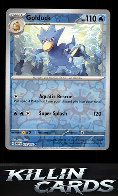 Reverse Holofoil Golduck 055/165 Pokemon Uncommon SV: Scarlet & Violet 151 Card