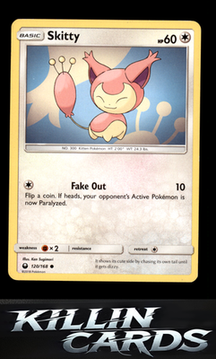 Skitty 120/168 Pokemon Common SM - Celestial Storm Card NM