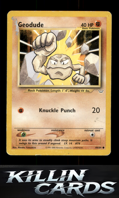 Geodude 44/64 Pokemon Common Neo Revelation Card DM